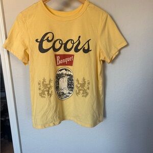 Hybrid Apparel Yellow Coors Graphic Tee